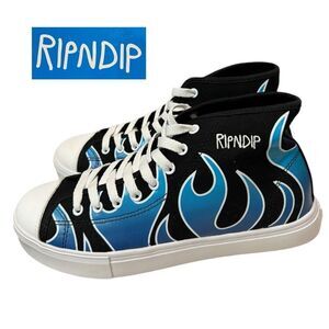 NEW RipNDip Lord Nermal Hades Cat Blue Black Hi-Top Sneakers 9